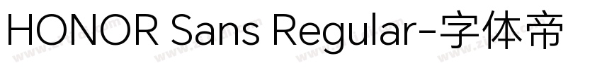 HONOR Sans Regular字体转换
